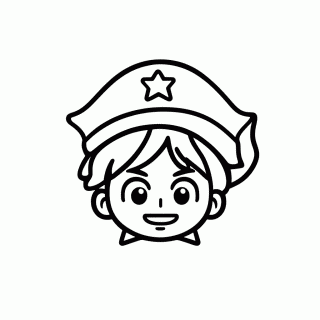 Luffy Chapeu Palha — One Piece para Colorir