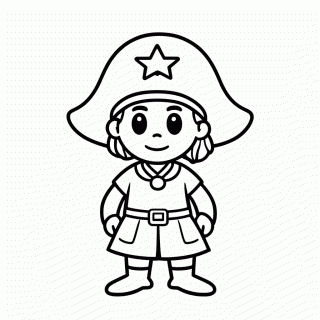 Nami Navegadora para colorir