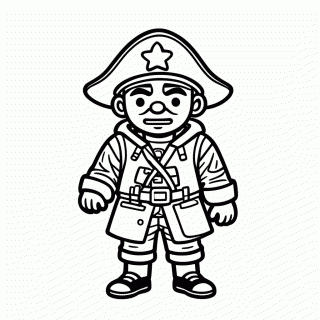 Sabo Revolucionario — One Piece para Colorir
