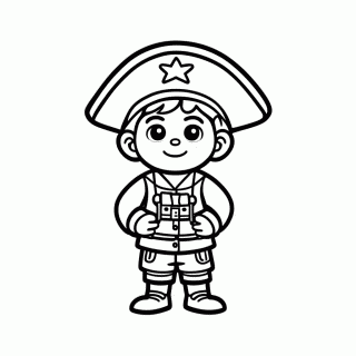 Usopp Atirador para colorir