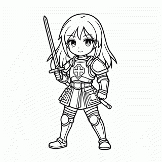 Erza para colorir
