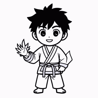Gohan para colorir