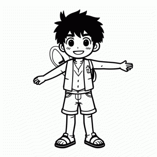 Luffy para colorir