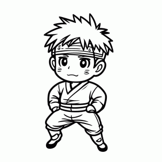 Naruto para colorir