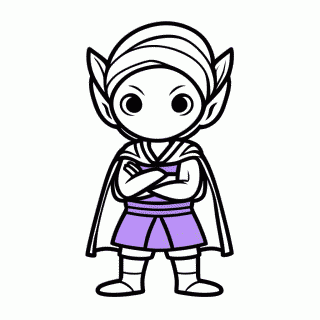 Piccolo para colorir