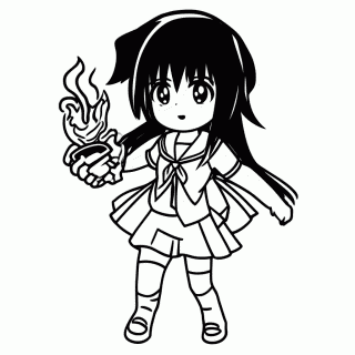 Sailor Marte para colorir