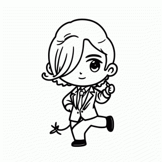 Sanji para colorir