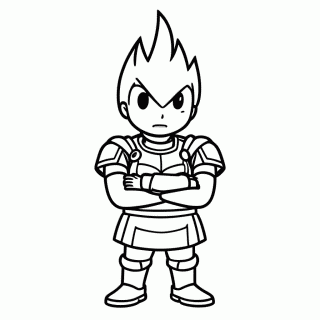 Vegeta para colorir