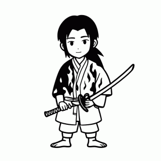Giyu Tomioka para colorir