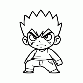 Sanemi Shinazugawa para colorir