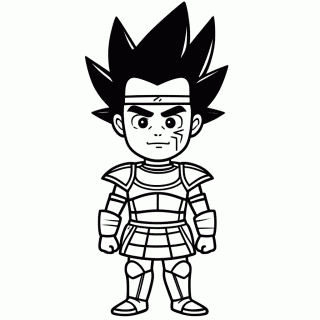 Bardock para colorir