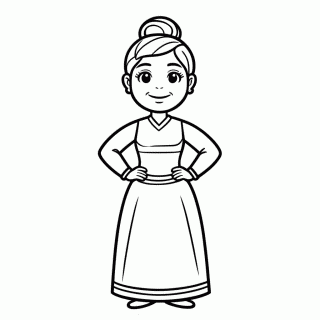 Chichi para colorir