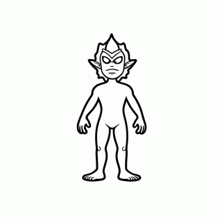 Frieza Golden para colorir