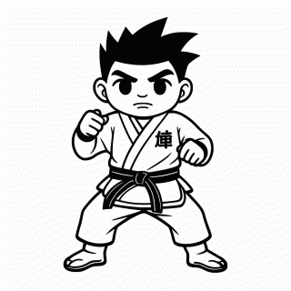Goku Base — Dragon Ball para Colorir