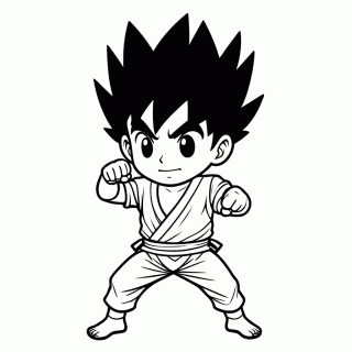 Goten para colorir