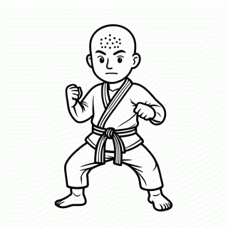Krillin para colorir