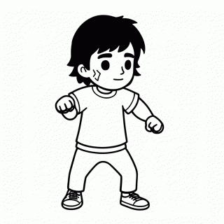 Yamcha para colorir