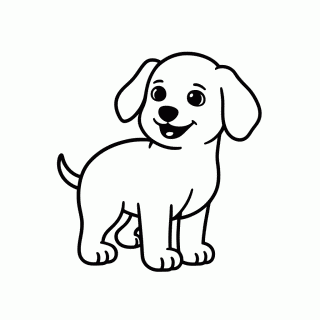 Akamaru para colorir