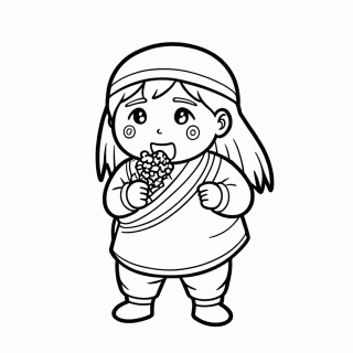 Choji Akimichi para colorir