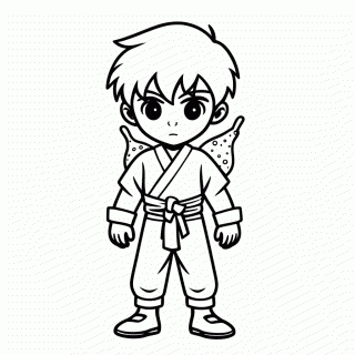 Gaara Do Deserto para colorir