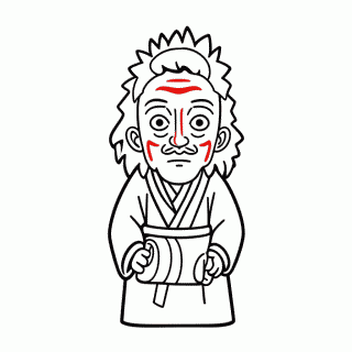 Jiraiya Sennin para colorir
