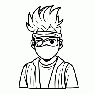 Kakashi Hatake para colorir