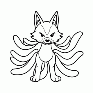 Kurama Bijuu para colorir
