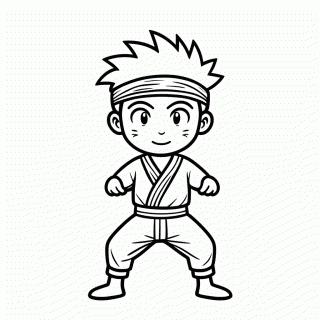Naruto Uzumaki para colorir