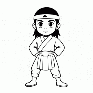Neji Hyuga para colorir