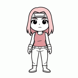 Sakura Haruno para colorir