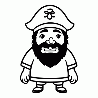 Blackbeard para colorir