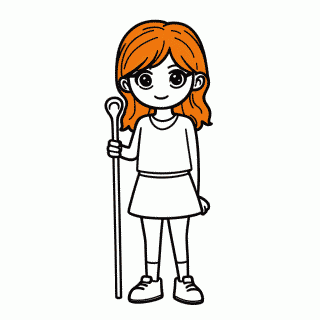Nami Navegadora para colorir