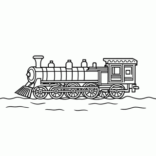 Rocketman Trem para colorir