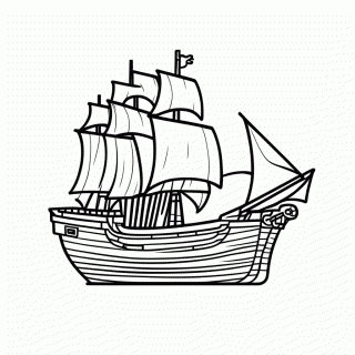 Thousand Sunny para colorir