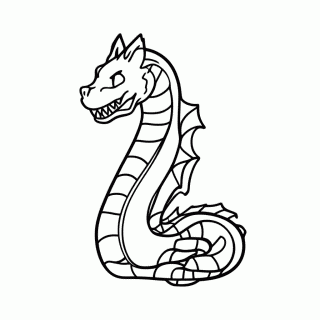 Gyarados para colorir