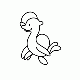Lapras para colorir
