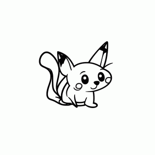 Pikachu — Pokémon para Colorir