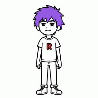 Team Rocket James para colorir