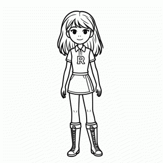 Team Rocket Jessie para colorir