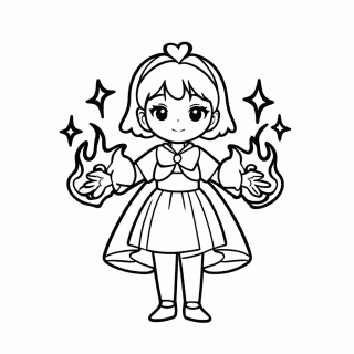Mars Fire para colorir
