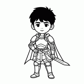Principe Endymion para colorir