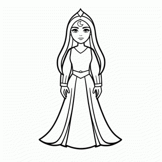 Rainha Serenity para colorir