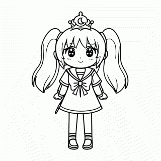 Sailor Moon Usagi — Sailor Moon para Colorir