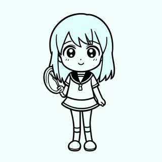 Sailor Neptune Michiru para colorir