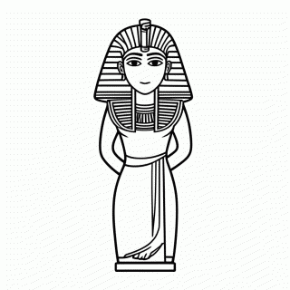 Cleopatra Rainha para colorir