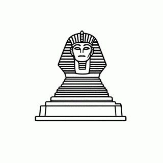 Esfinge De Giza para colorir
