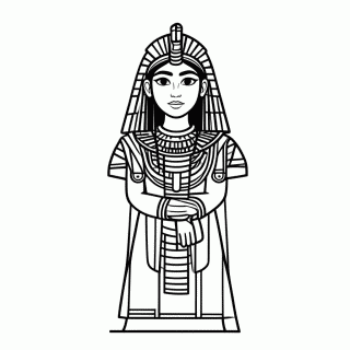 Isis Deusa Mae para colorir