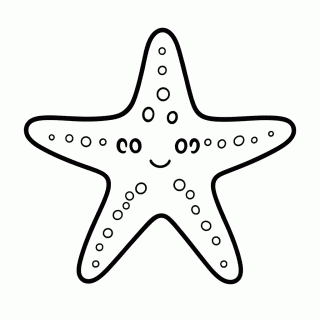 Estrela Mar para colorir