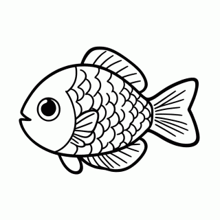 Peixe — Animais Aquáticos para Colorir