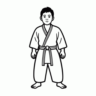 Aikido para colorir